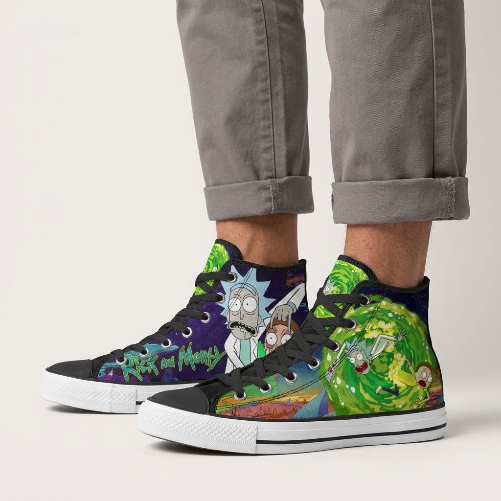 Rick and Morty High Top Shoes Custom For Fans