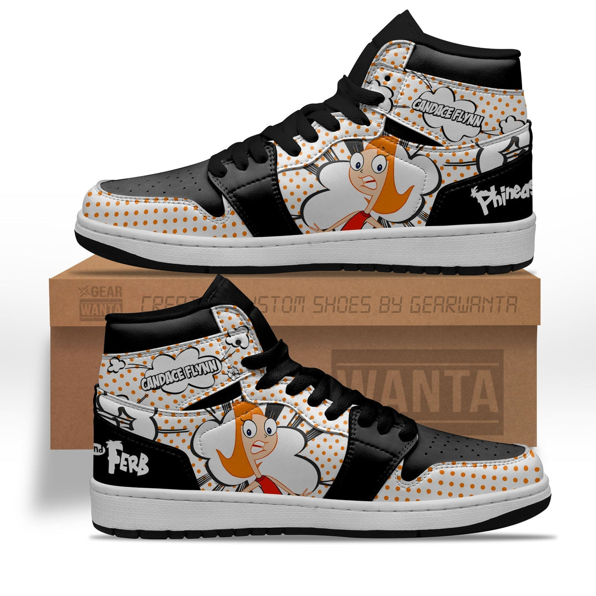 Candace Flynn Sneakers Custom Phineas and Ferb Shoes – Gear Wanta