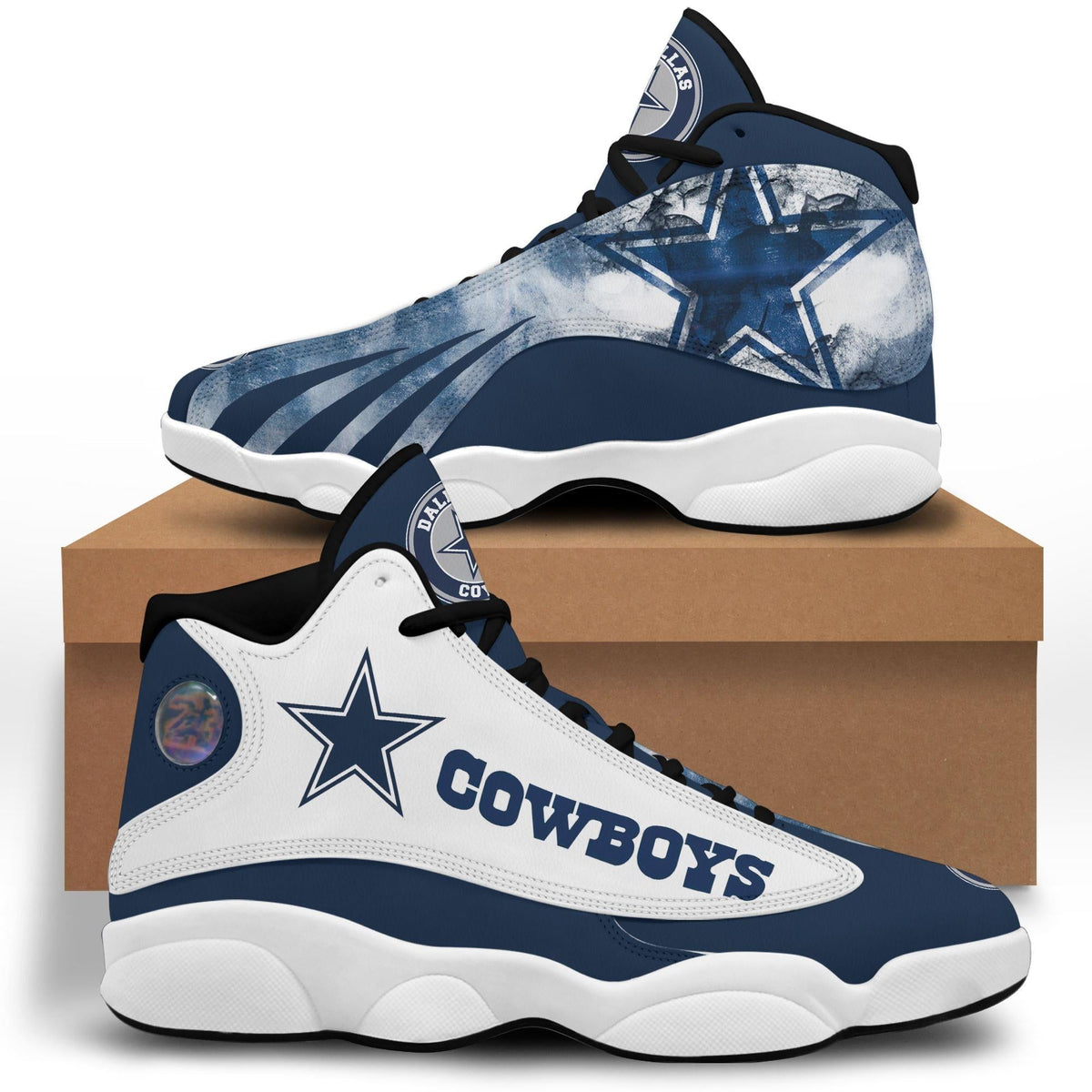 Dallas Cowboys J13 Custom Sneakers Running Shoes Gear Wanta