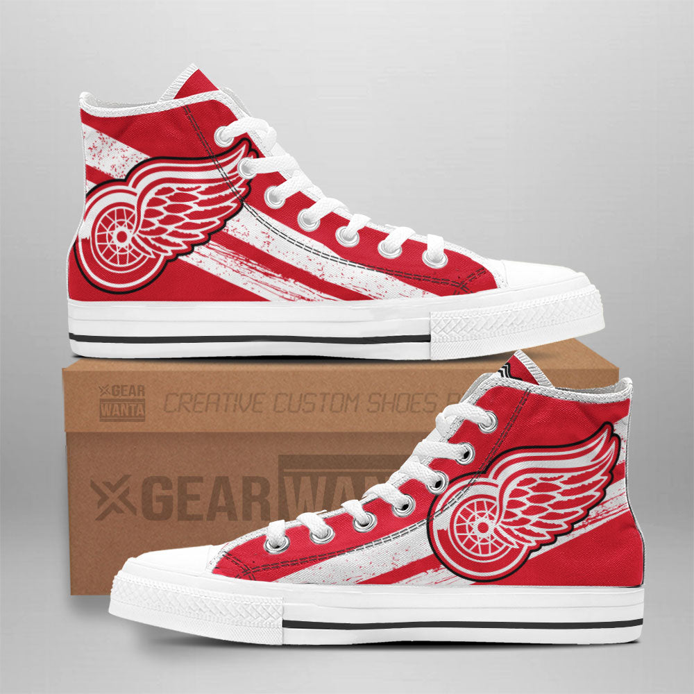top gear detroit Detroit Red Wings High Top Shoes Custom Sneakers