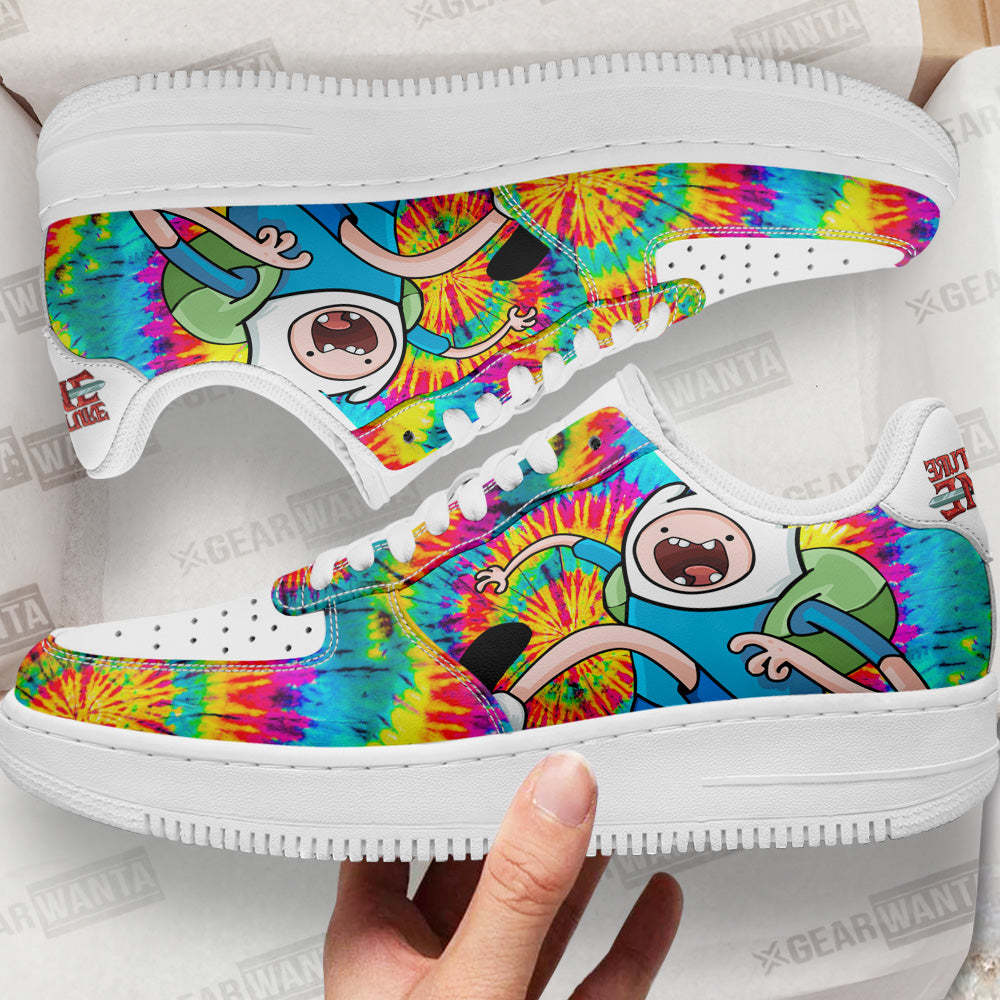 Adventure Time Finn The Human Air Sneakers Custom Tie Dye Style-Gear Wanta