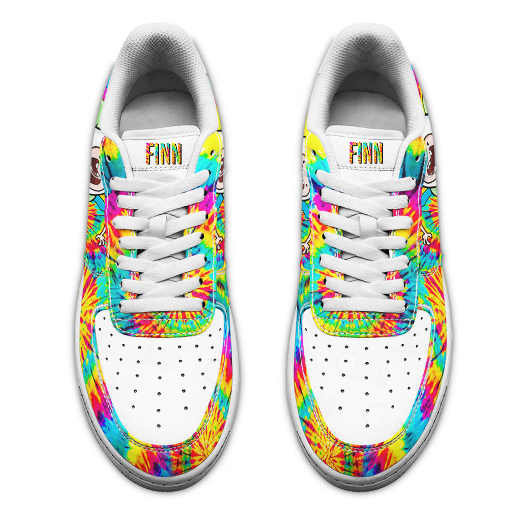 Adventure Time Finn The Human Air Sneakers Custom Tie Dye Style-Gear Wanta