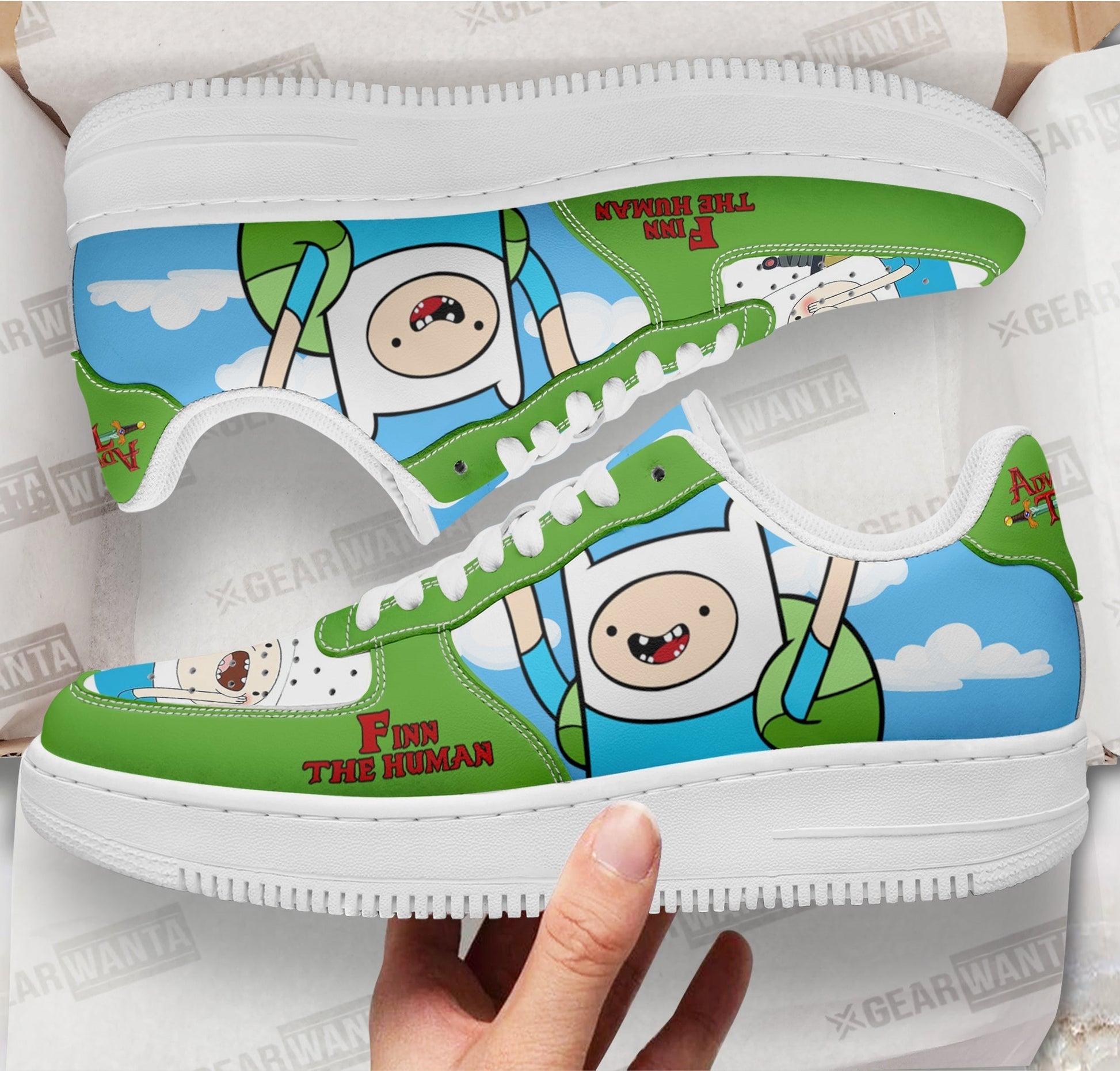 Adventure Time Finn The Human Rogers Air Sneakers-Gear Wanta