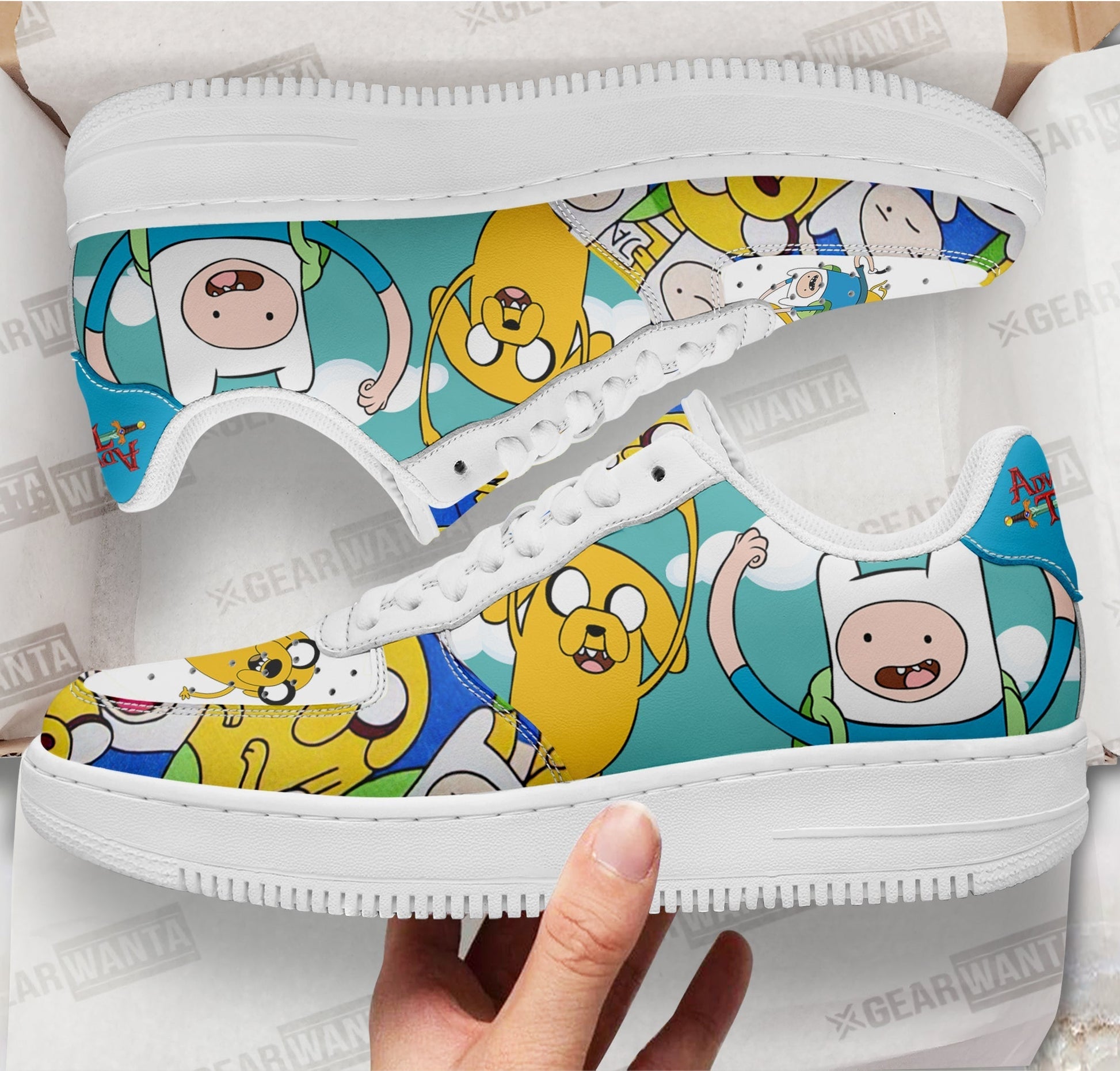 Adventure Time Finn and Jake Rogers Air Sneakers-Gear Wanta