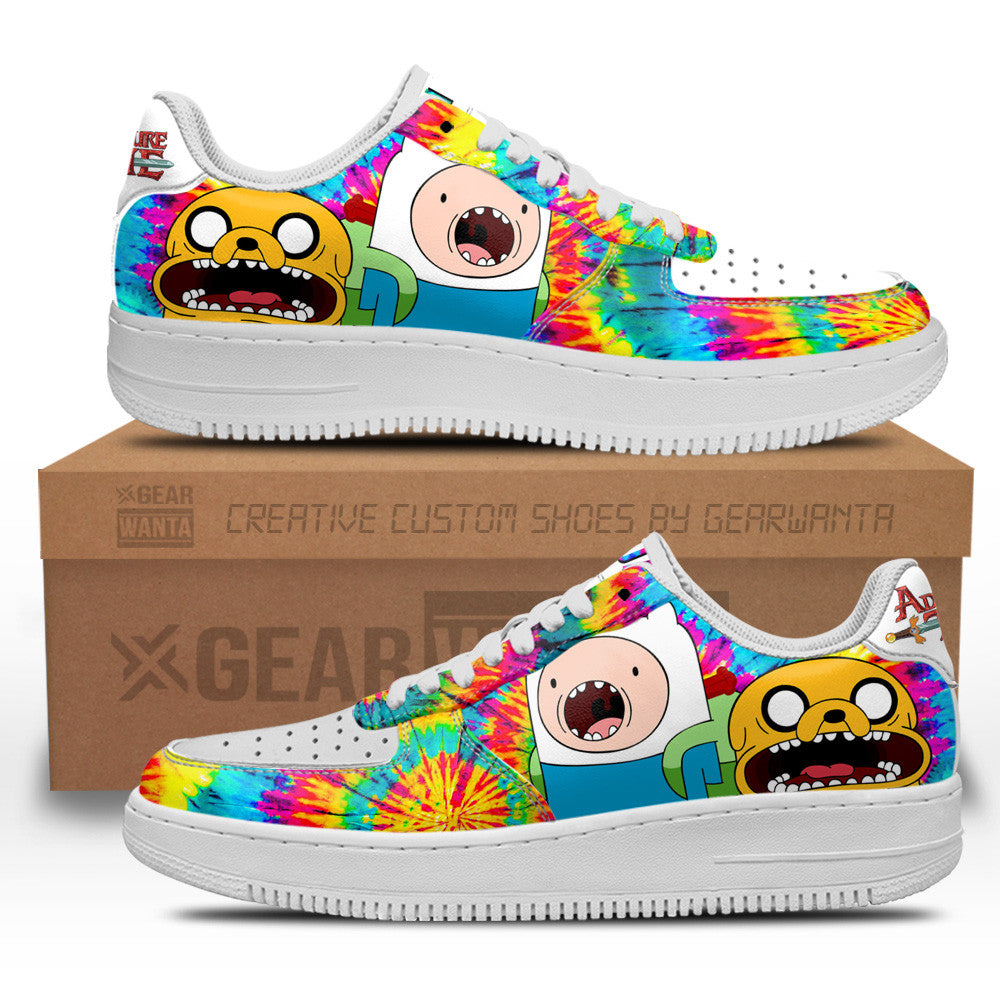 Adventure Time Finn x Jake Air Sneakers Custom Tie Dye Style-Gear Wanta