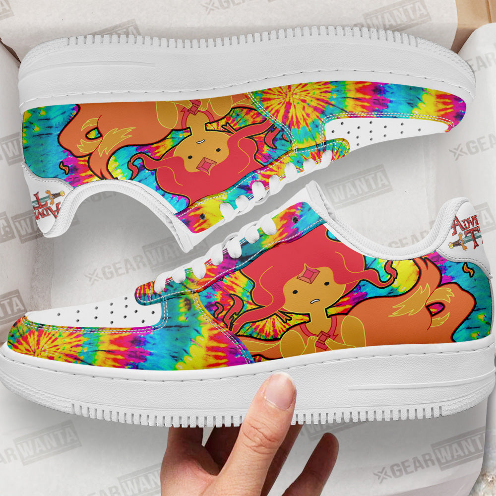 Adventure Time Fire Princess Rainbow Air Sneakers Custom Tie Dye Style-Gear Wanta