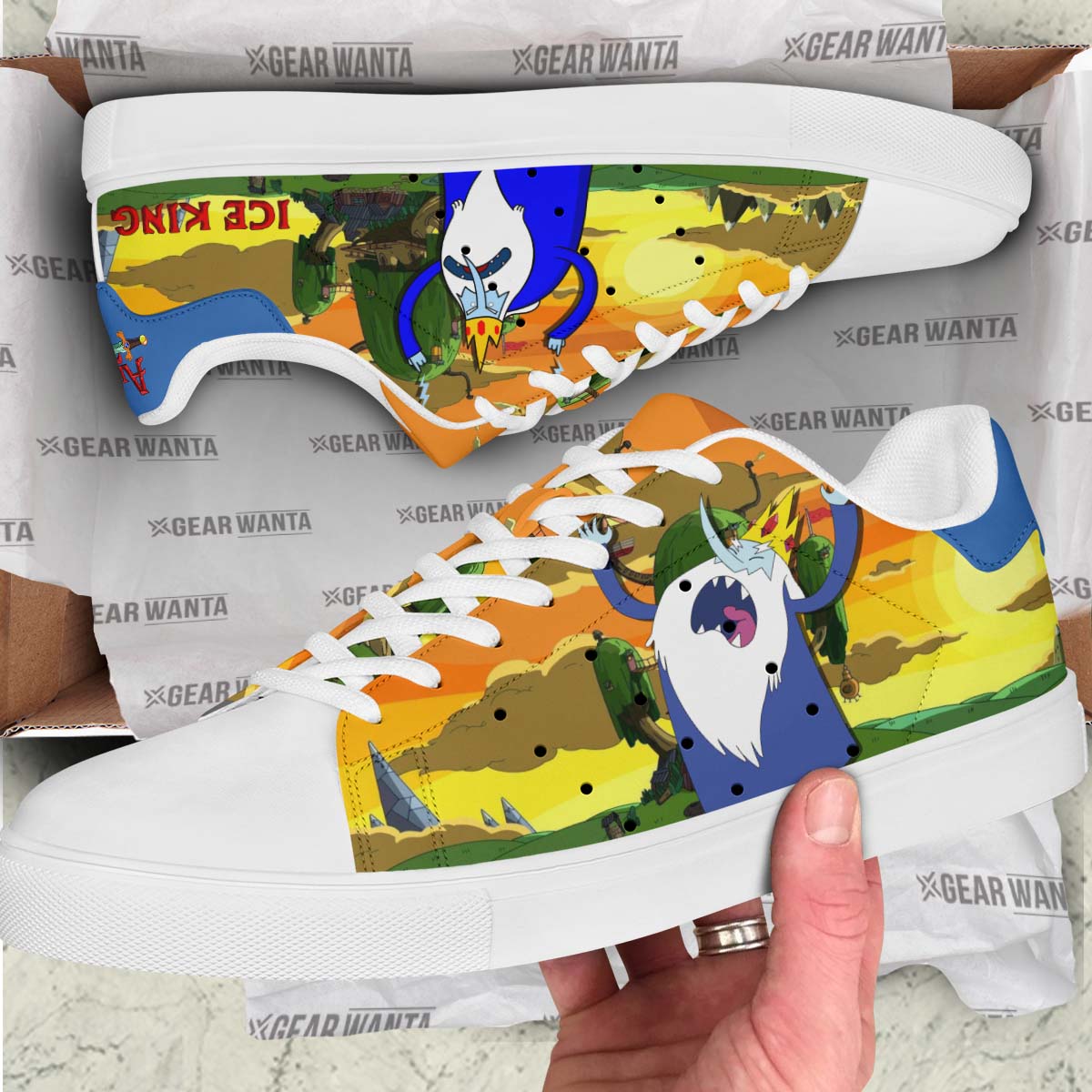 Adventure Time Ice King Stan Shoes Custom-Gear Wanta