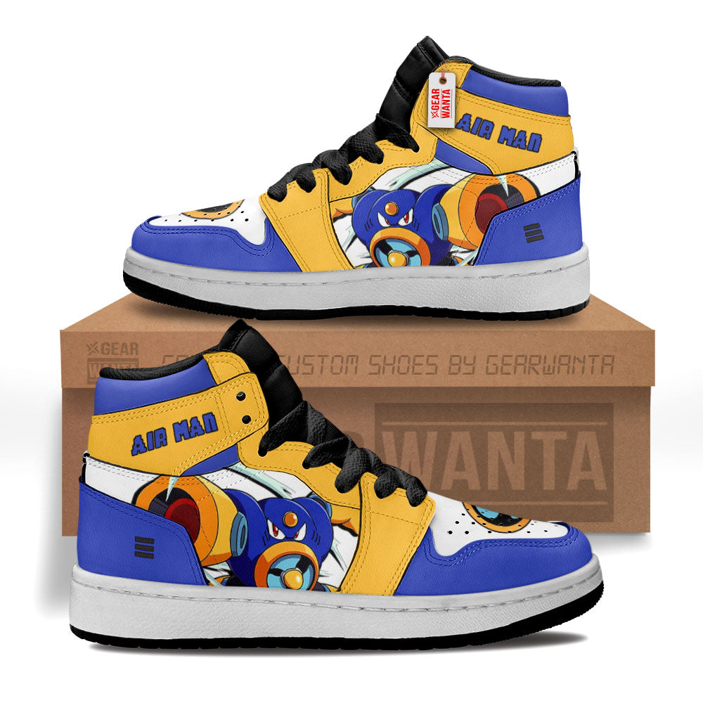 Air Man Mega Man Kid Sneakers Custom For Kids-Gear Wanta