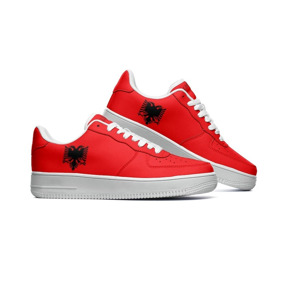 Albania Flag Air Force Shoes Custom CountryVersion 2 