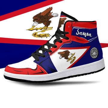 American Samoa Flag JD1 High Top Shoes 