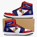 American Samoa Flag JD1 High Top Shoes 