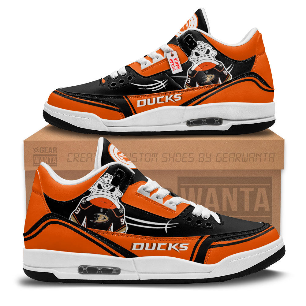 Anaheim Ducks J3 Sneakers Custom Requested-Gear Wanta