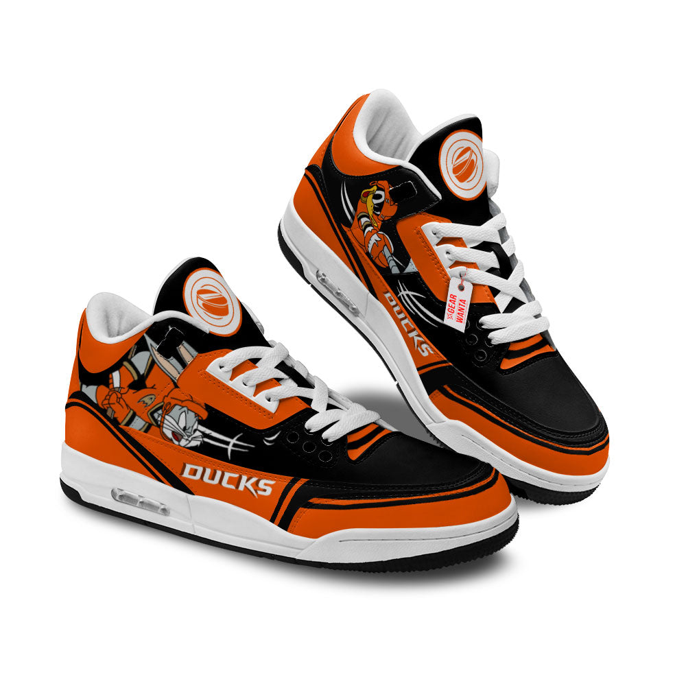 Anaheim Ducks J3 Sneakers Custom Shoes-Gear Wanta