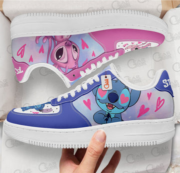 Angel & Stitch Air1 Sneakers NAF Custom For Fans