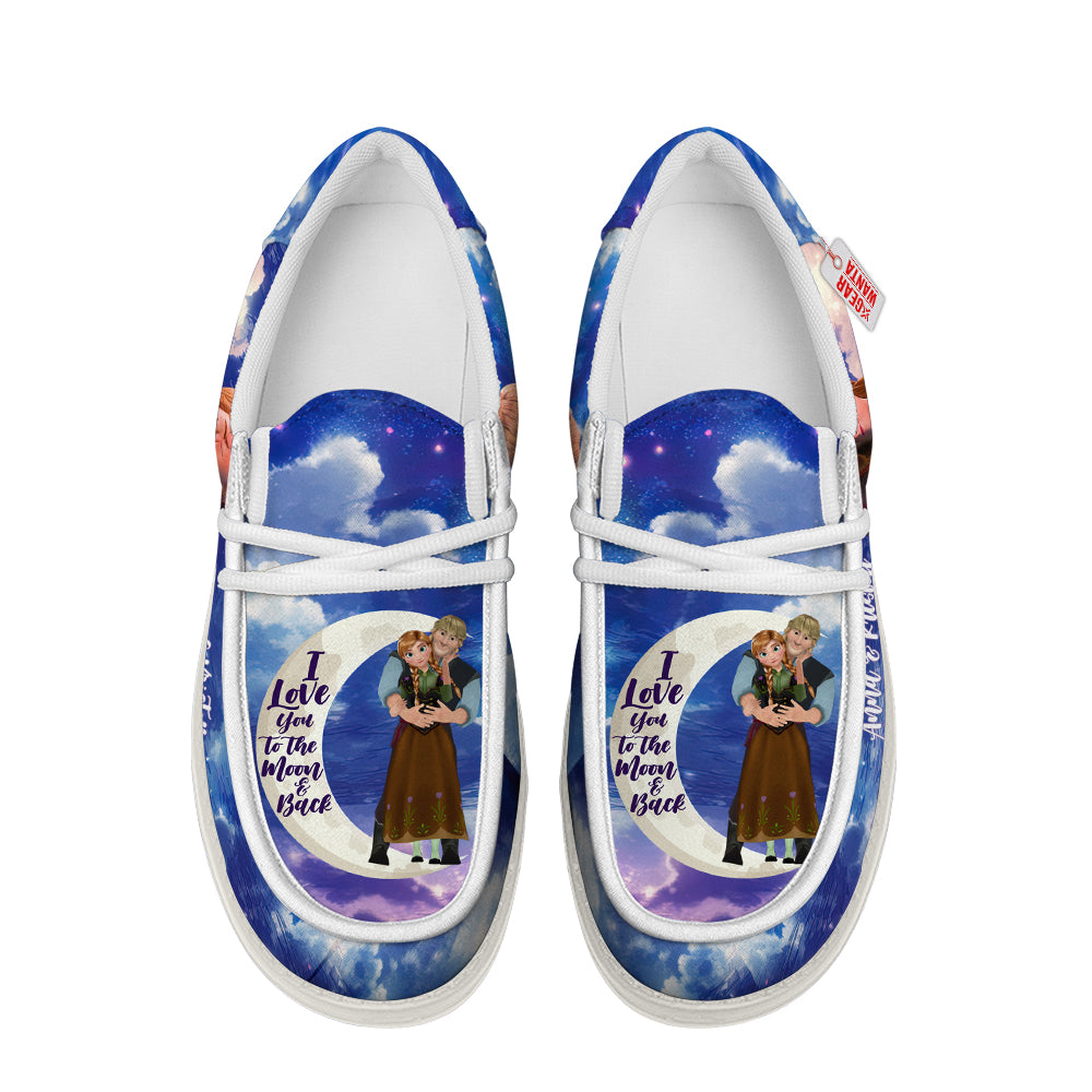 Anna And Kristoff Canvas Loafer Shoes Vanlentine's Gifts Idea-gearwanta.com