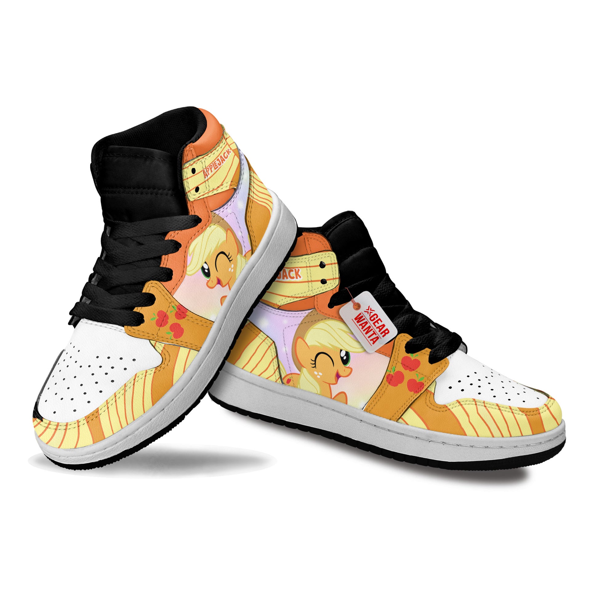 Applejack Kid J1s Sneakers Personalized Cartoon Collection - Gearwanta.com