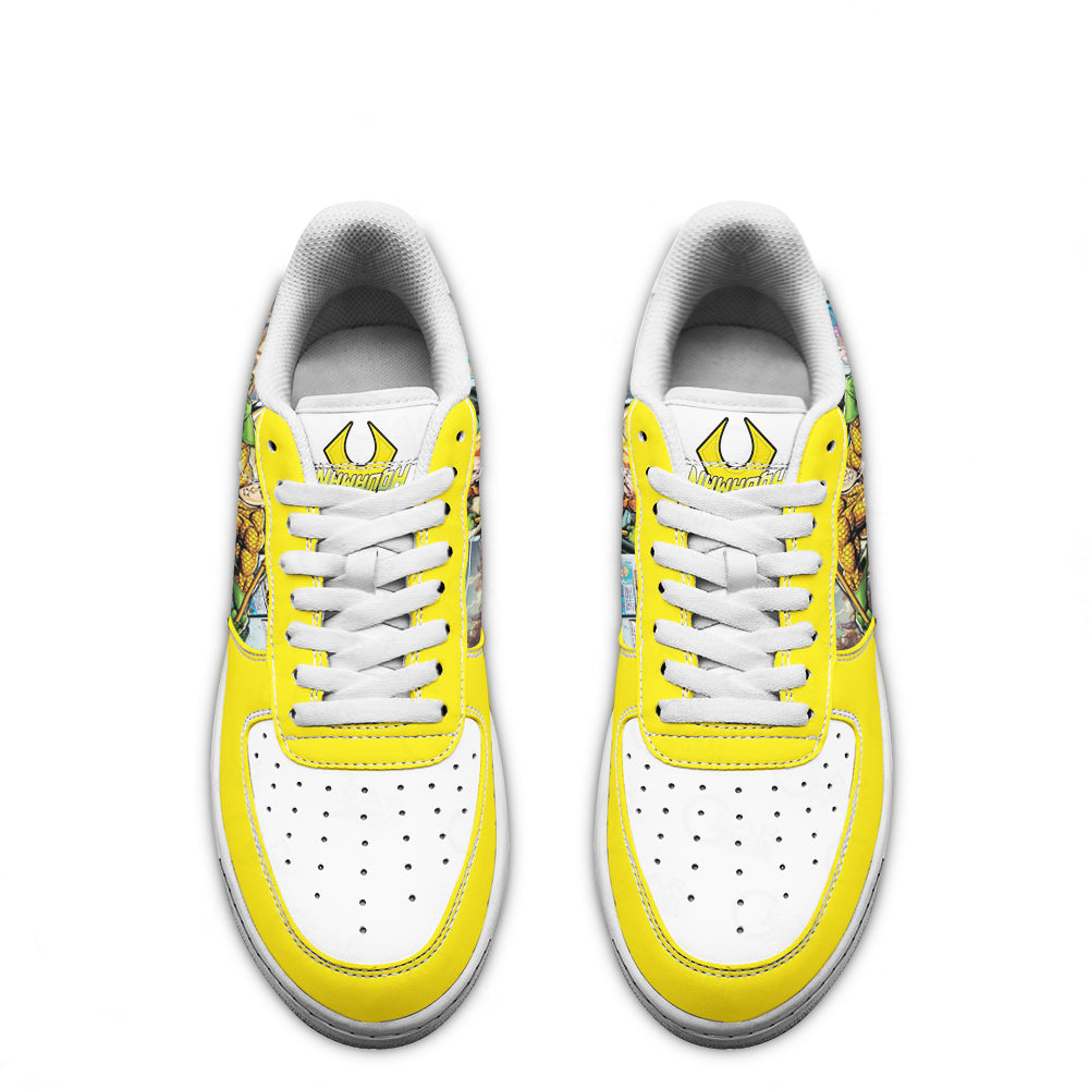 Aquaman Air Sneakers Custom Superhero Comic Shoes-Gear Wanta