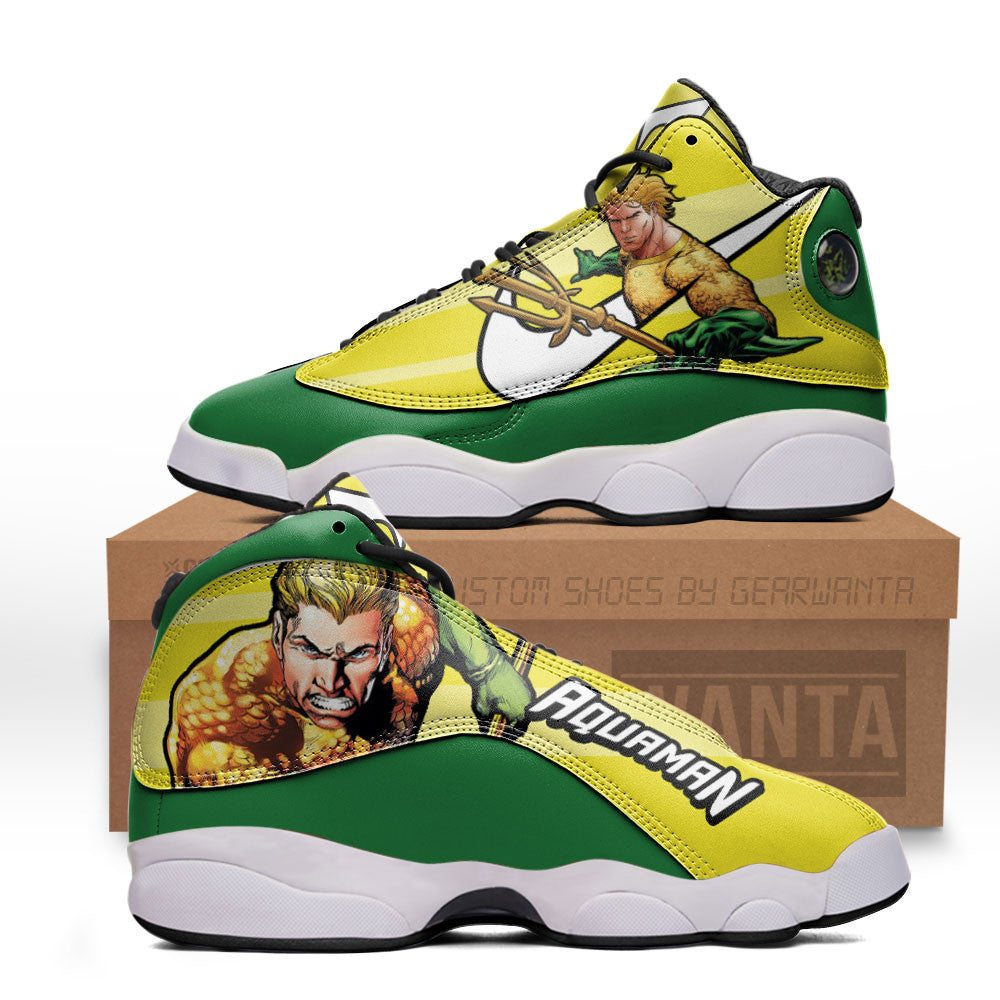 Aquaman J13 Sneakers Super Heroes Custom Shoes-Gear Wanta