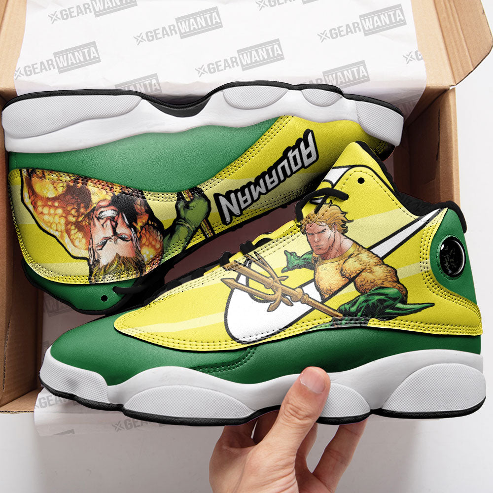 Aquaman J13 Sneakers Super Heroes Custom Shoes-Gear Wanta