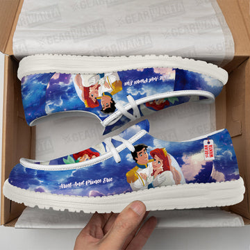 Ariel And Prince Eric Canvas Loafer Shoes Vanlentine's Gifts Idea-gearwanta.com