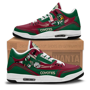 Arizona Coyotes J3 Sneakers Custom Shoes-Gear Wanta