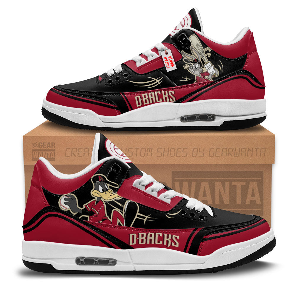 Arizona Diamondbacks J3 Sneakers Custom Shoes-Gear Wanta