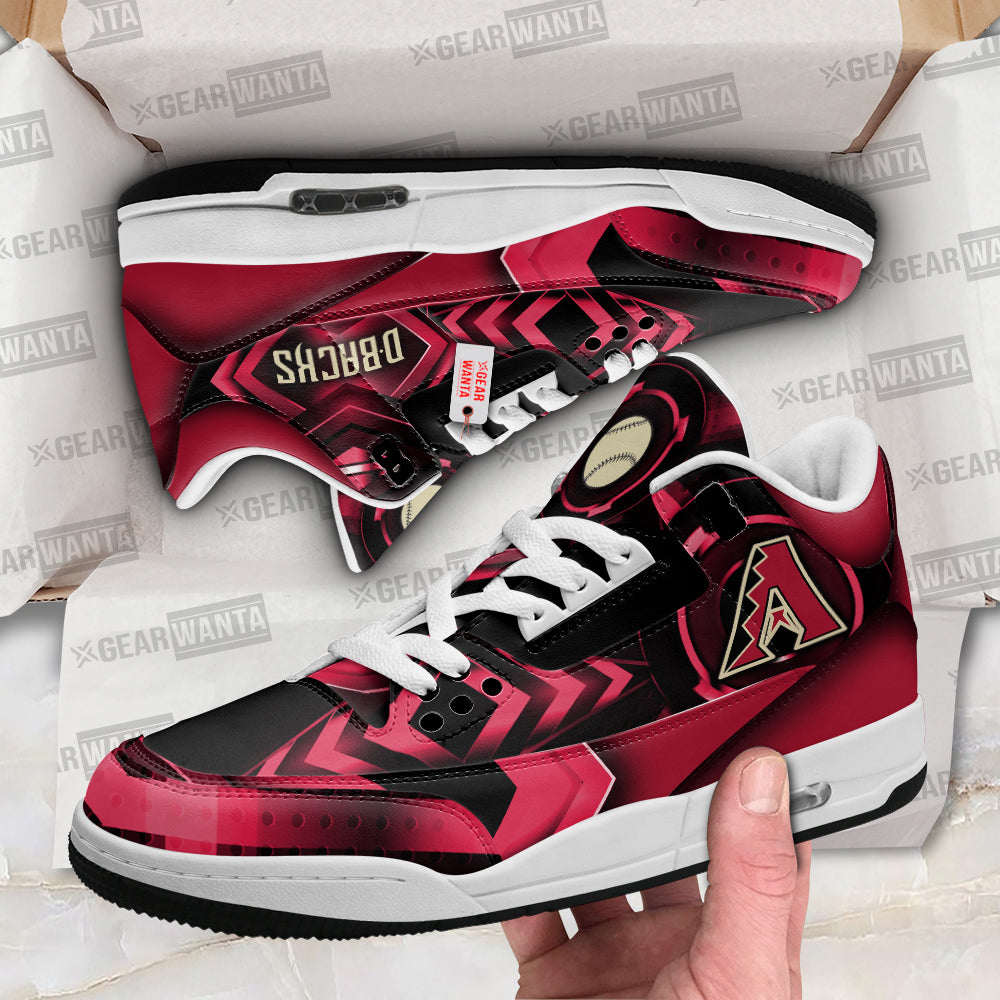 Arizona Diamondbacks J3 Sneakers Custom Shoes-Gear Wanta