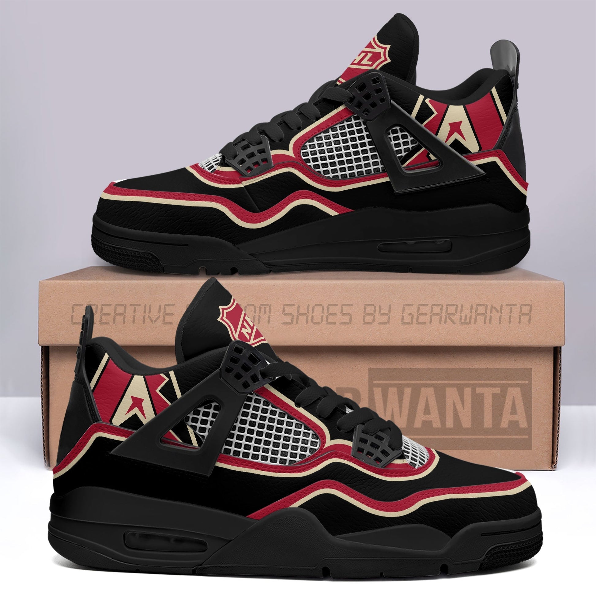 Arizona Diamondbacks Aj4 Sneakers Custom Shoes-Gear Wanta
