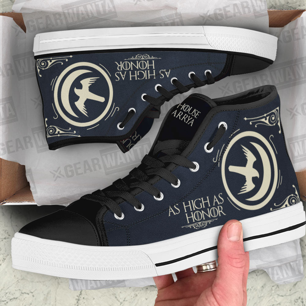 Arya 2 Game Of Thrones High Top Shoes Custom For Fans-Gear Wanta