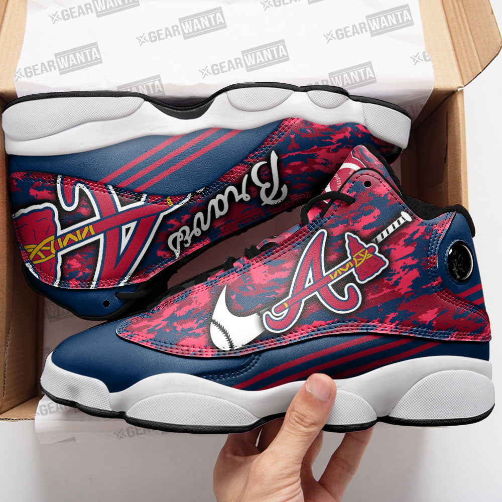 Atlanta Braves J13 Sneakers Custom Shoes-Gear Wanta