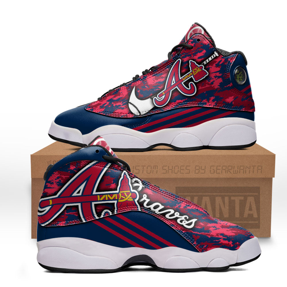 Atlanta Braves J13 Sneakers Custom Shoes-Gear Wanta