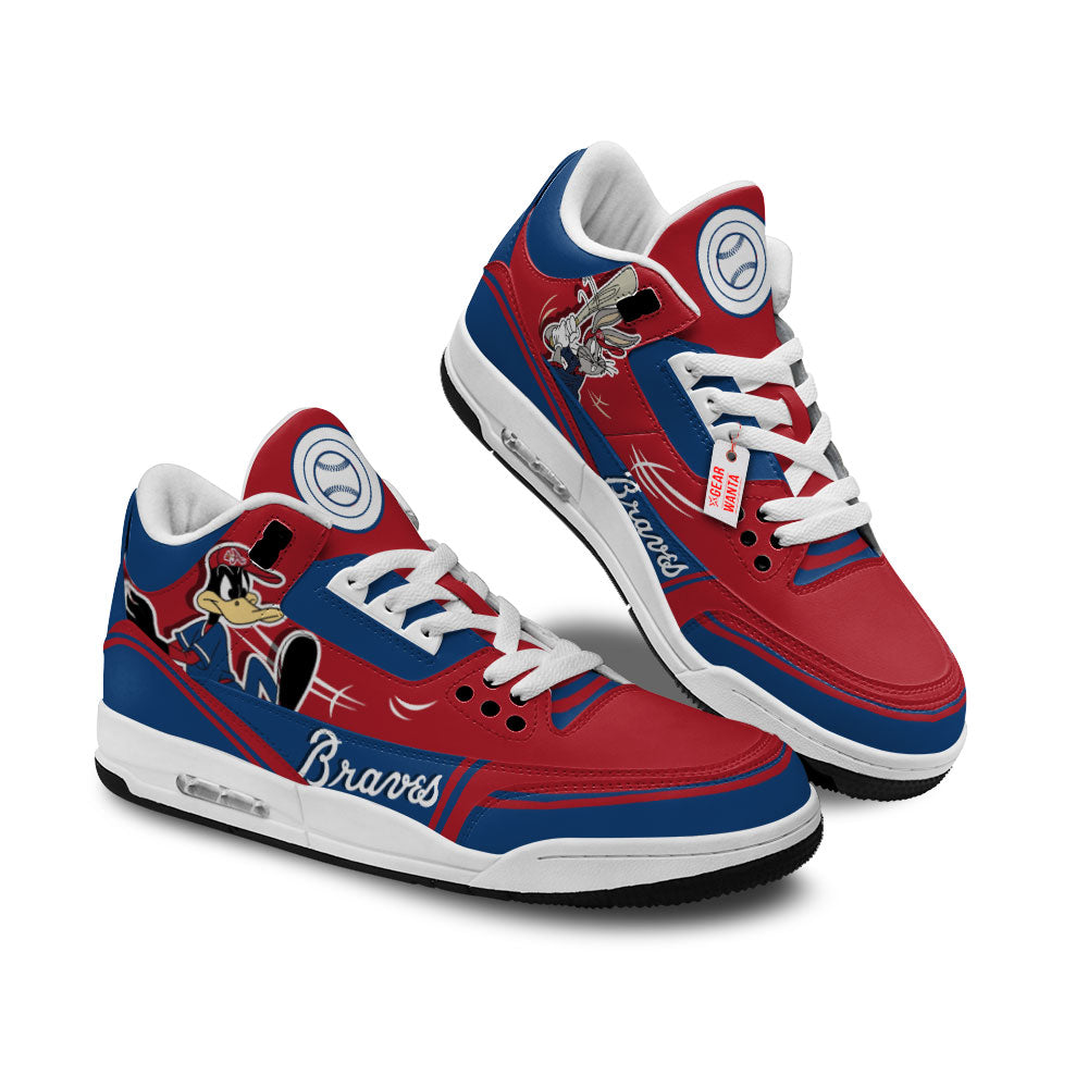 Atlanta Braves J3 Sneakers Custom Shoes-Gear Wanta