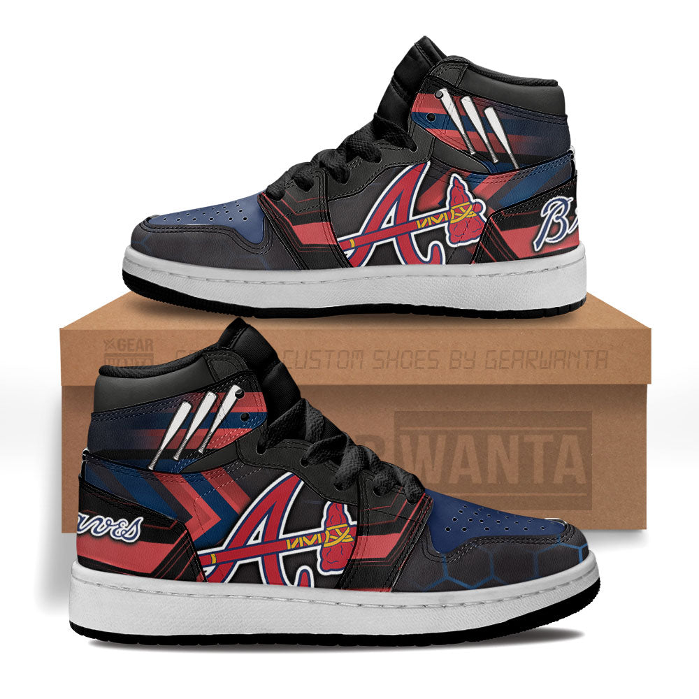 Atlanta Braves Kid Sneakers Custom-Gear Wanta