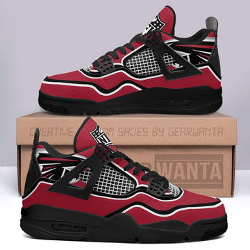 Atlanta Falcons Aj4 Sneakers Custom Shoes-Gear Wanta