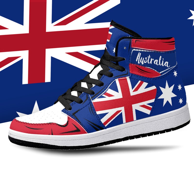 Australia Flag JD1 High Top Shoes 