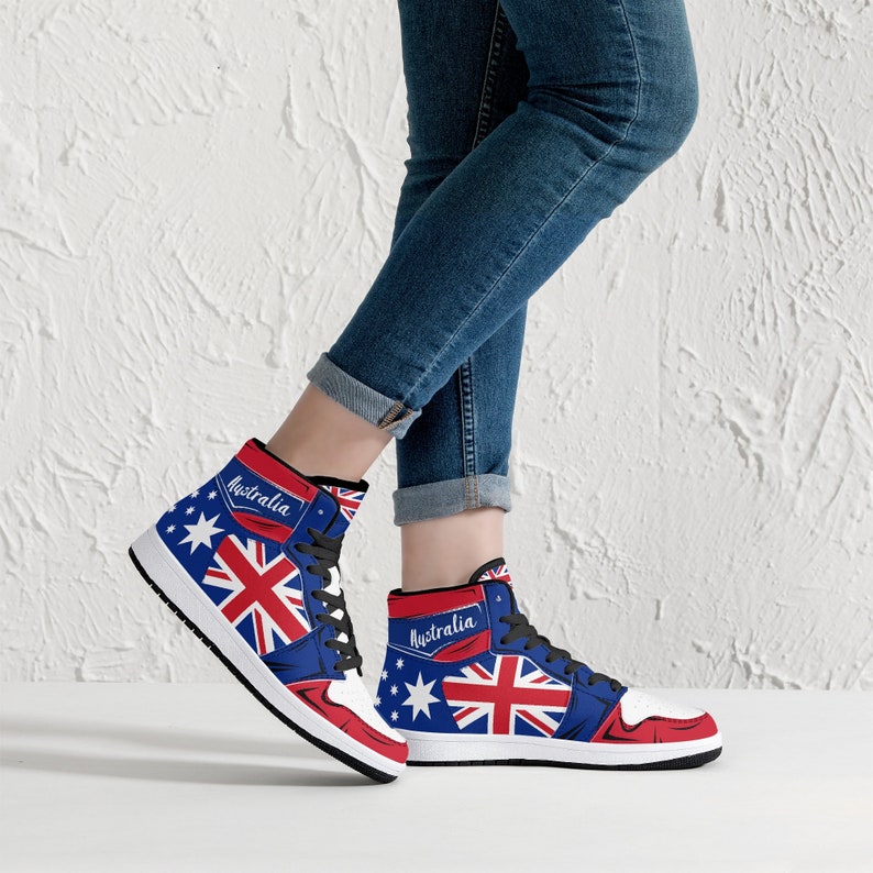 Australia Flag JD1 High Top Shoes 