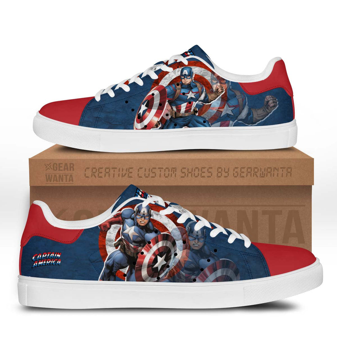 Avengers Captain America Stan Shoes Custom-Gear Wanta