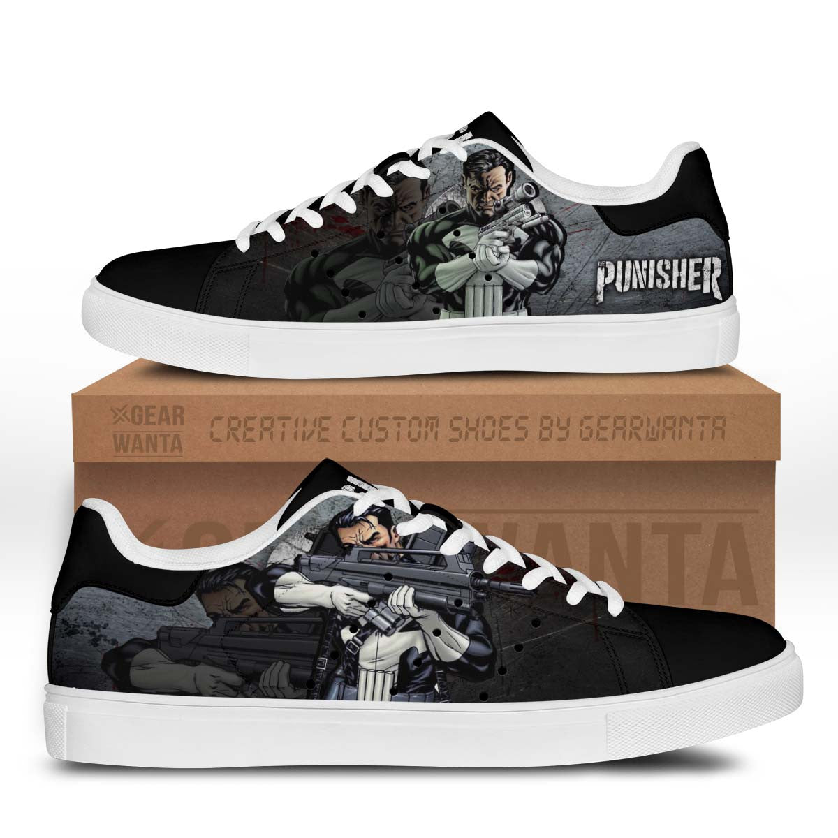 Avengers Punisher Stan Shoes Custom-Gear Wanta