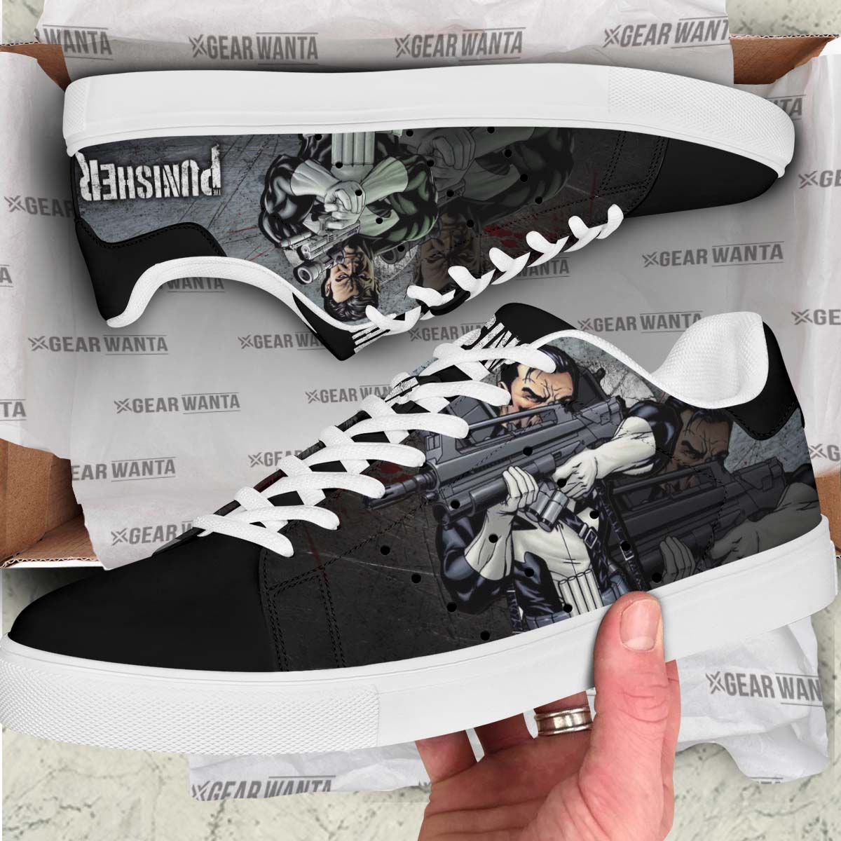 Avengers Punisher Stan Shoes Custom-Gear Wanta