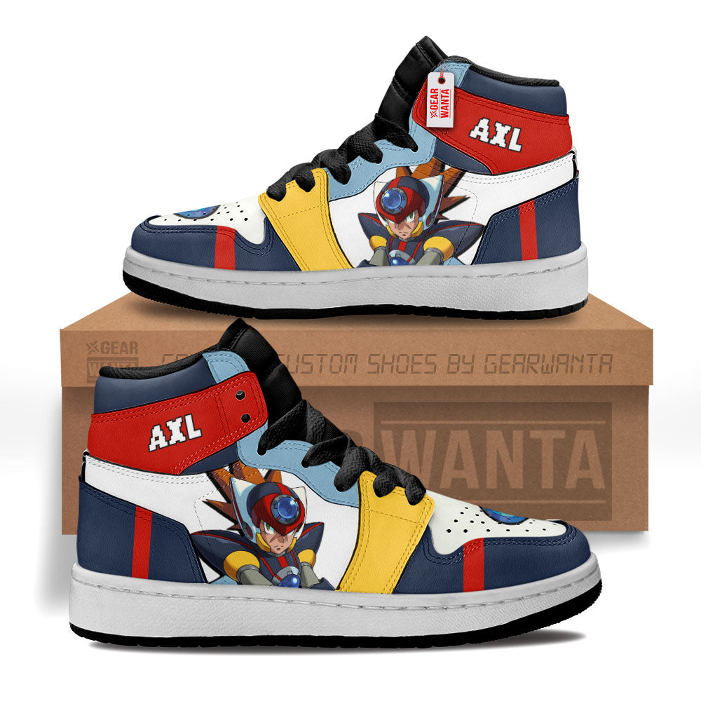 Axl Mega Man Kid Sneakers Custom For Kids-Gear Wanta
