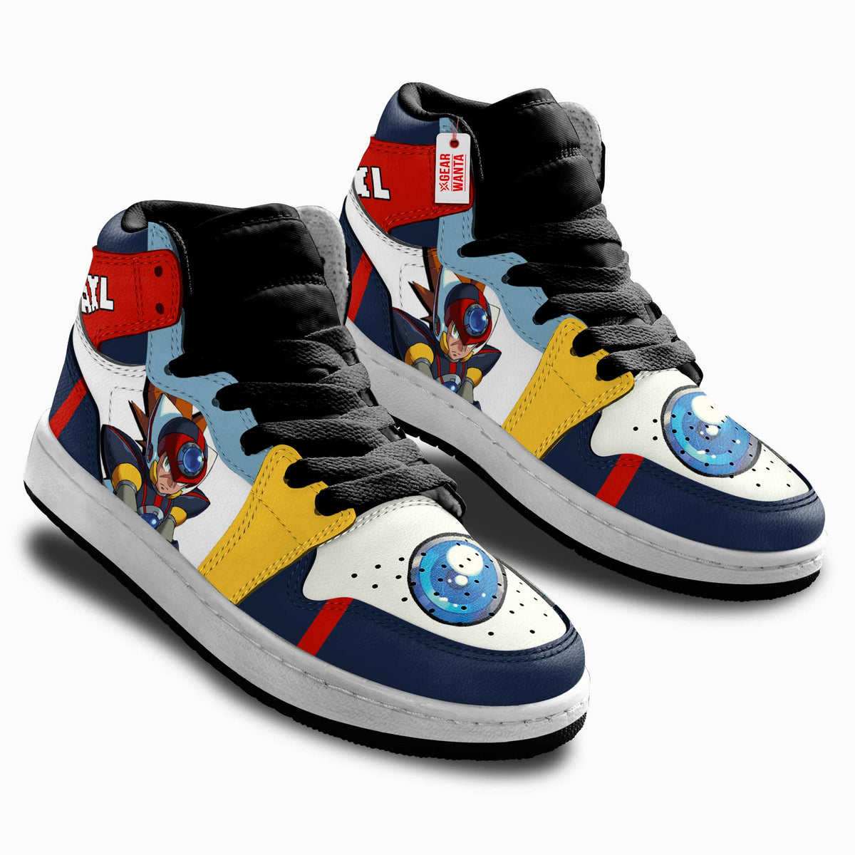 Axl Mega Man Kid Sneakers Custom For Kids-Gear Wanta
