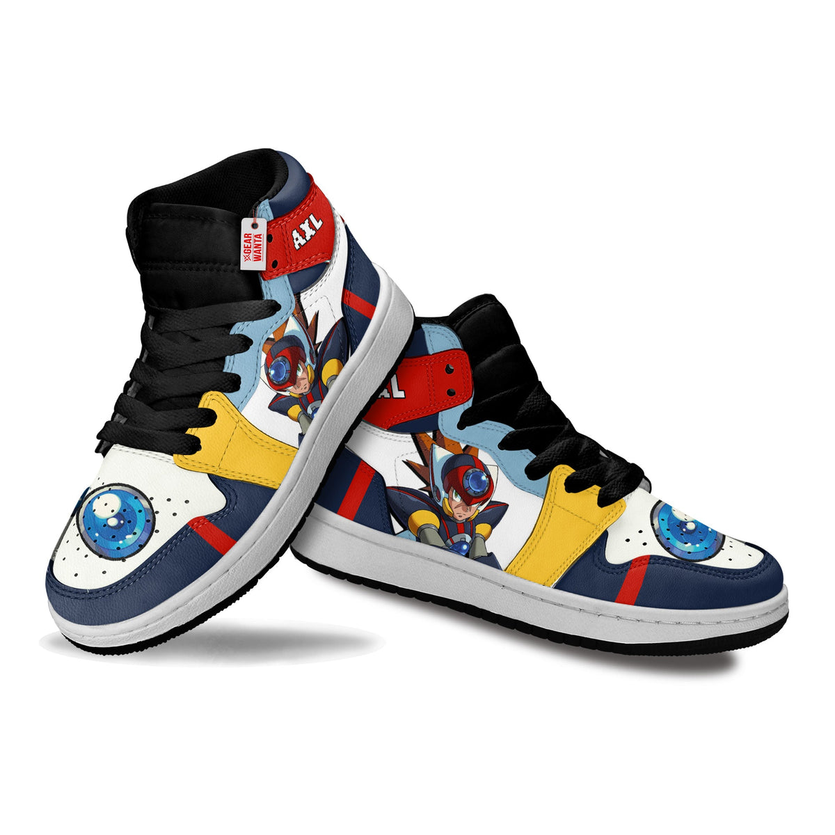 Axl Mega Man Kid Sneakers Custom For Kids-Gear Wanta