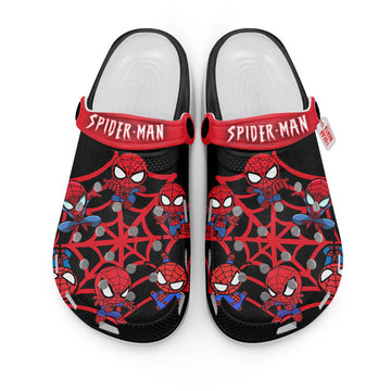 Baby Spider-Man Pattern Superhero Clogs Shoes Custom for Fan