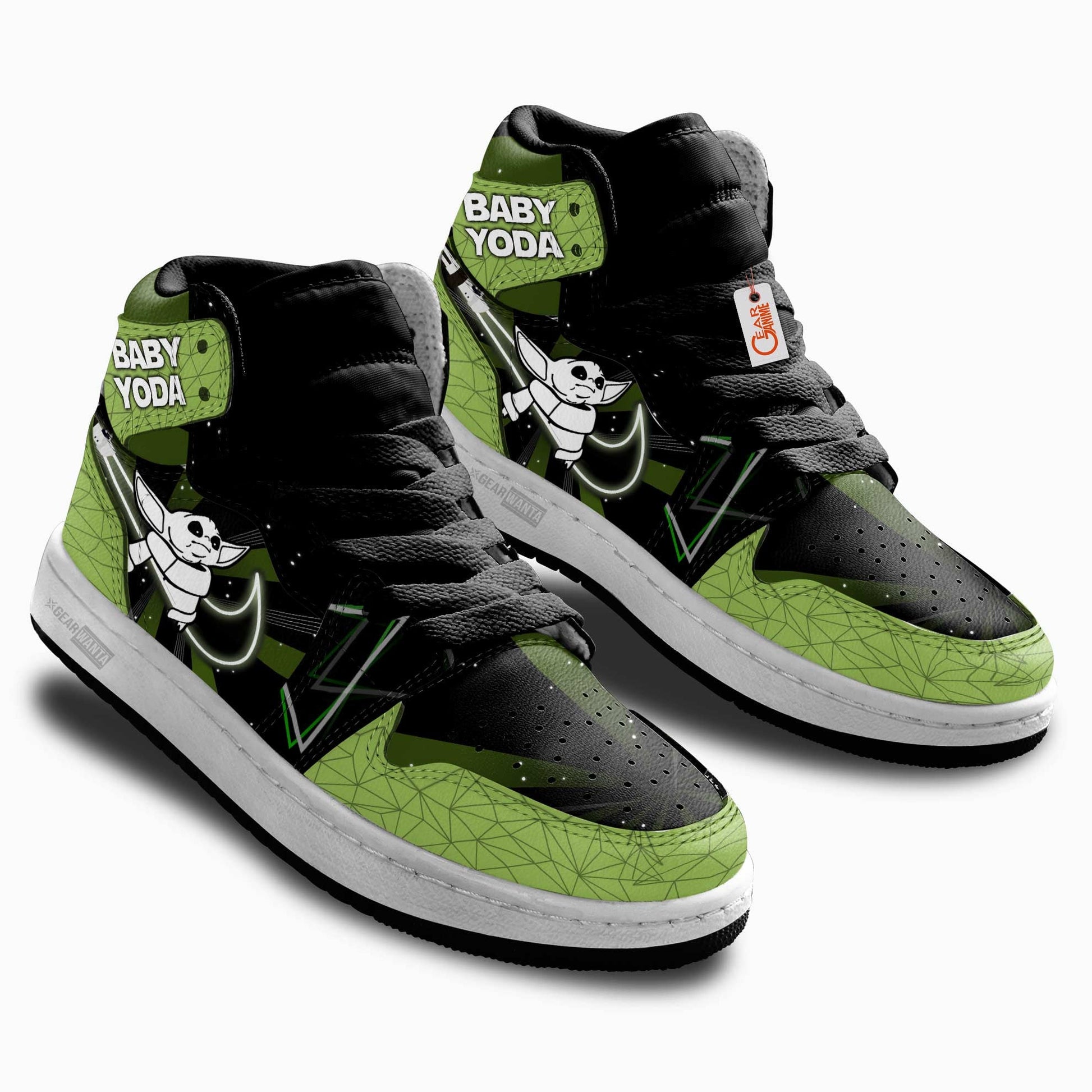 Baby Yoda Kids Shoes Custom Kid Sneakers Gearwanta.com