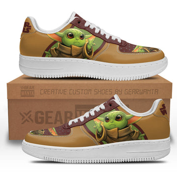 Baby Yoda Star Wars Custom Air Sneakers LT11-Gear Wanta
