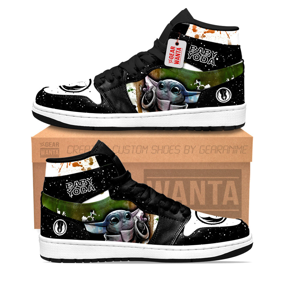 Baby Yoda Star Wars J1 Shoes Custom Sneakers PT21-Gear Wanta