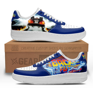 Back To The Future Custom Air Sneakers QD11-Gear Wanta