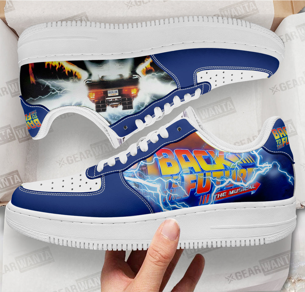 Back To The Future Custom Air Sneakers QD11-Gear Wanta