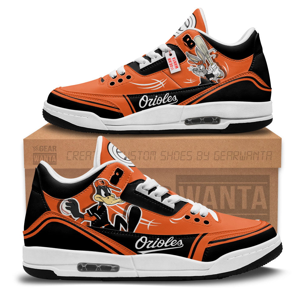 Baltimore Orioles J3 Sneakers Custom Shoes-Gear Wanta