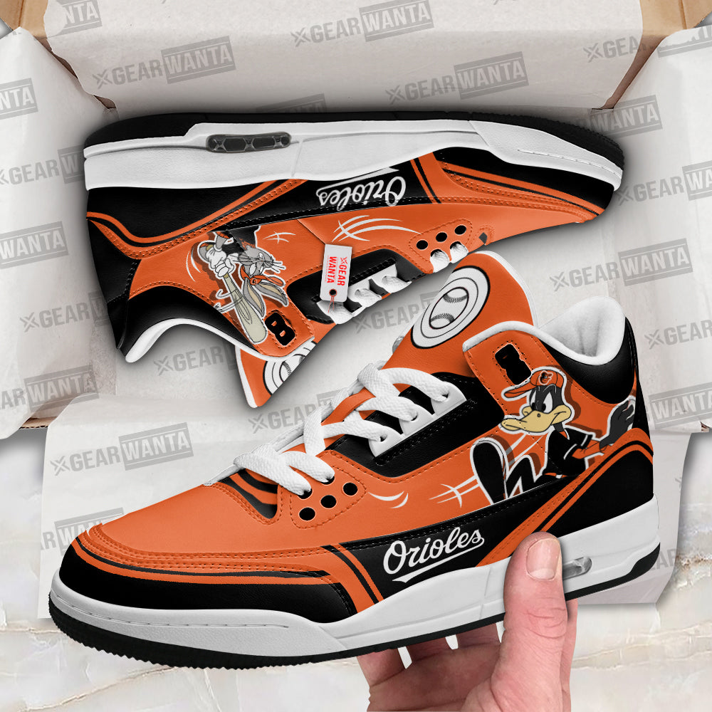 Baltimore Orioles J3 Sneakers Custom Shoes-Gear Wanta